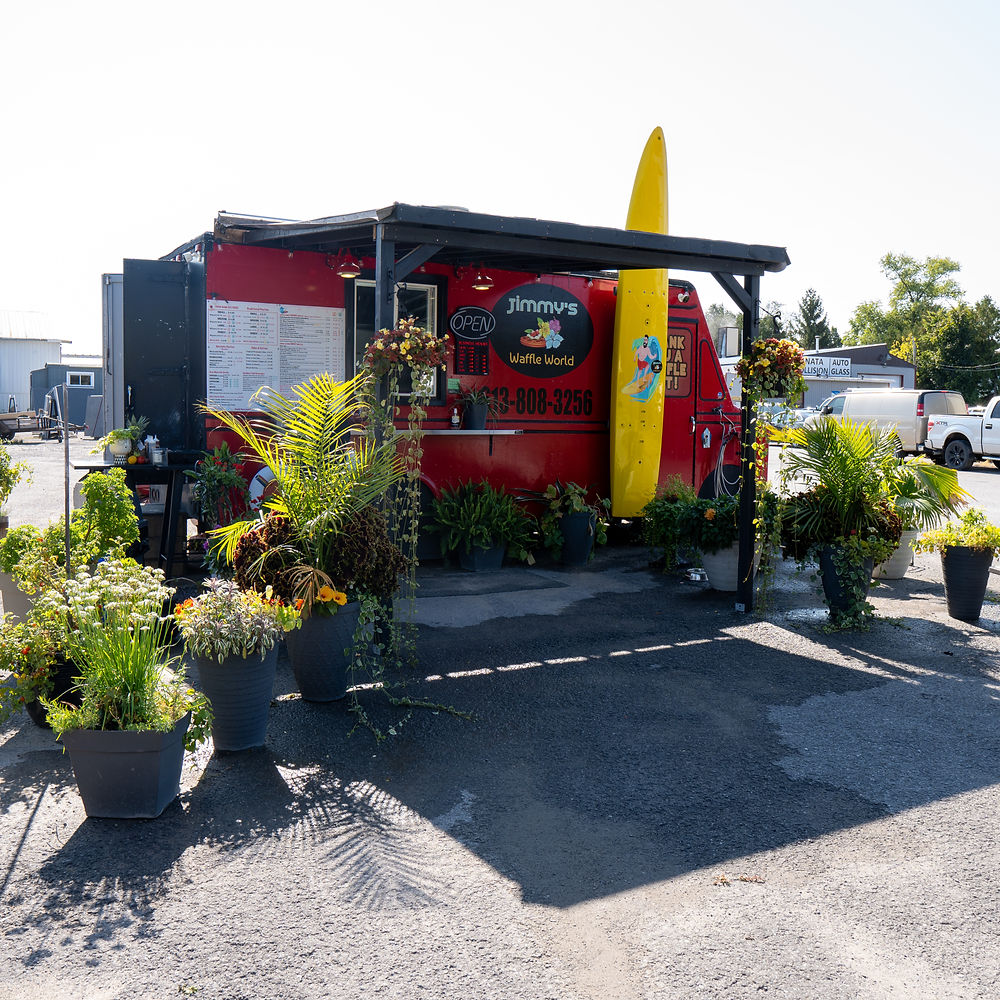 The welcoming atmosphere around the truck